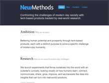 Tablet Screenshot of newmethods.org